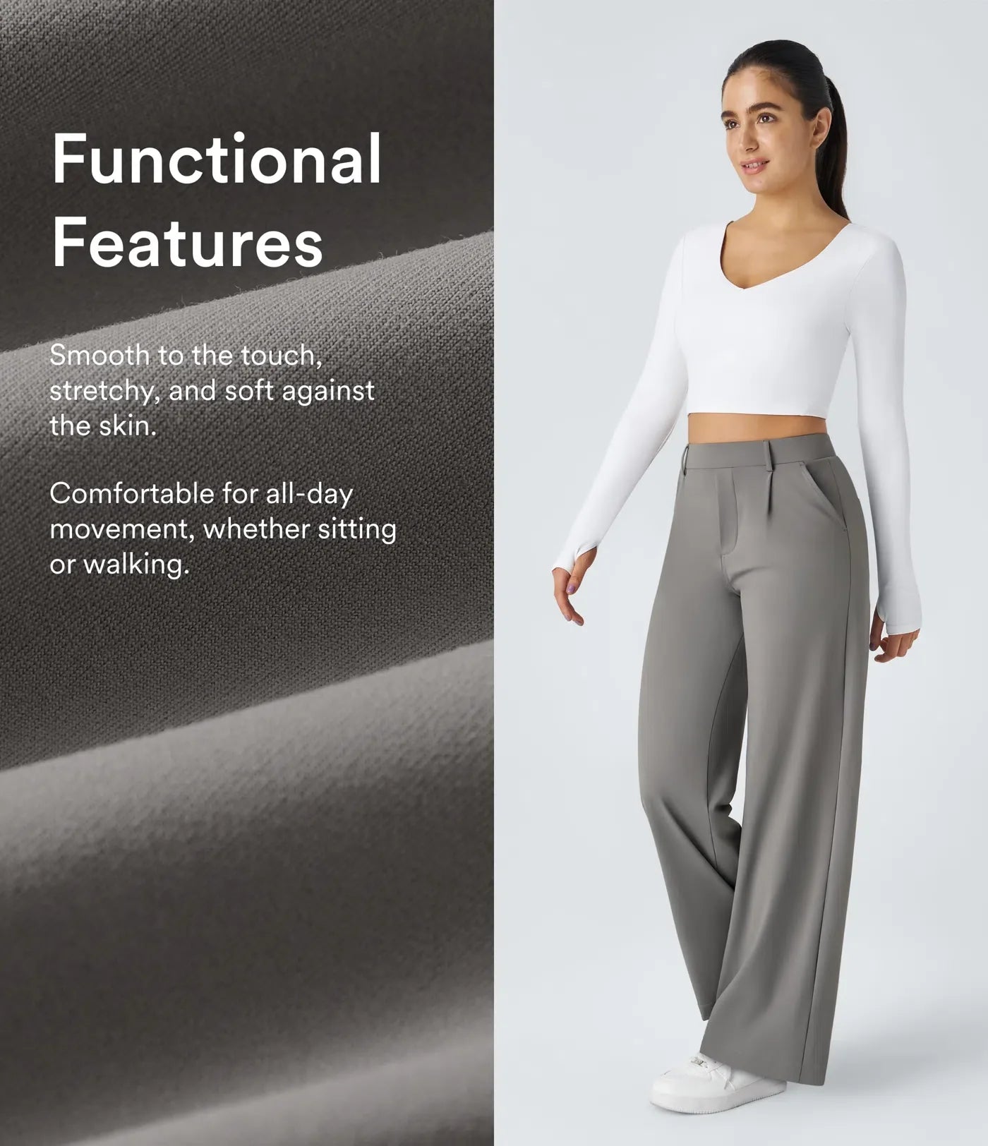 Polished Comfort High Waisted Pants